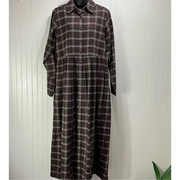 VINTAGE EDDIE BAUER Long Flannel Dress