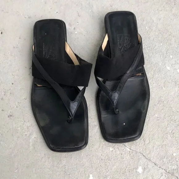 Vintage Ferragamo flip-flops