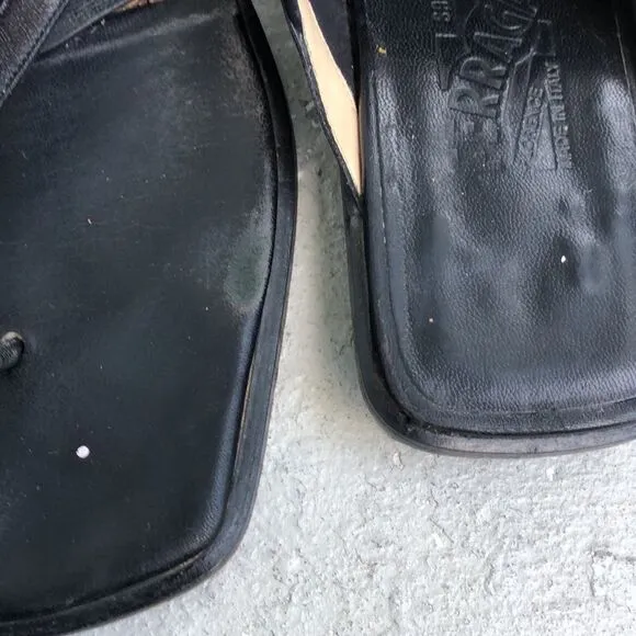 Vintage Ferragamo flip-flops