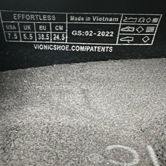 Vionic Essence Effortless Mule Sneaker Slip-On Shoes Black Women’s Size 7.5