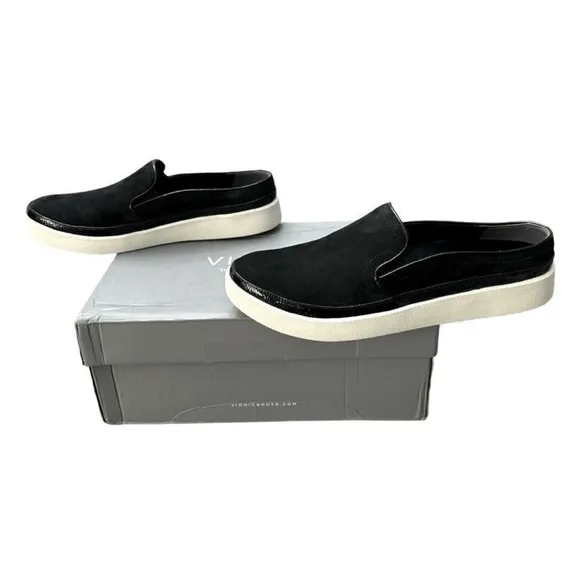 Vionic Essence Effortless Mule Sneaker Slip-On Shoes Black Women’s Size 7.5
