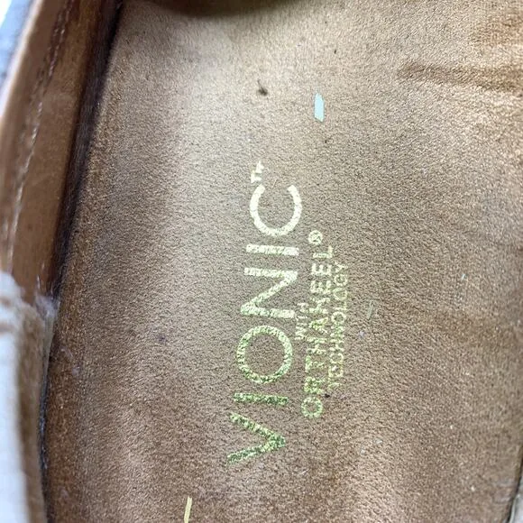 Vionic Goleta Mary Jane Comfort Flats Womens Sz 9.5 Bronze Metallic Shoes