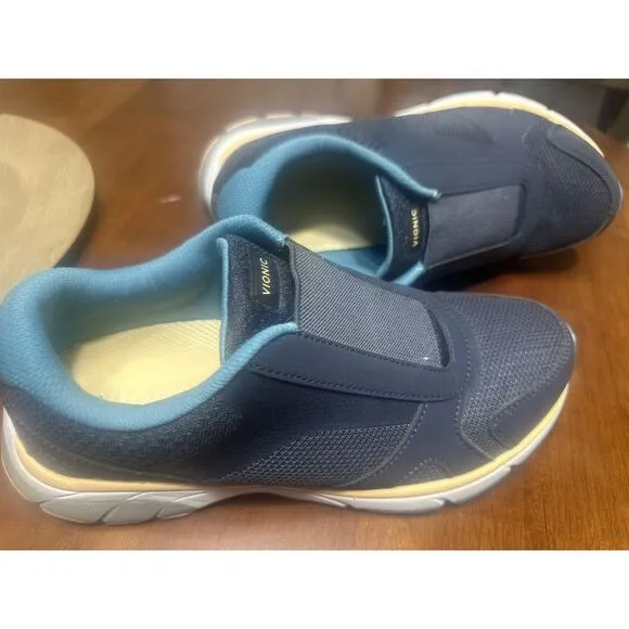 Vionic Samana Slip On Shoes‎ Women's Size 8 Navy Blue