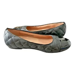 Vionic Shoes Desiree Ballet Flats Womens Size 8 39 Slip-On Quilted Leather Black