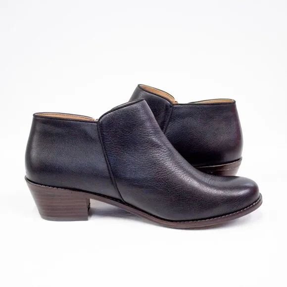Vionic Shoes | Vionic Ankle Dress Boot Size 9.5 ~Jolene~ Black Leather Booties