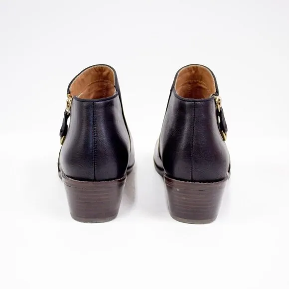 Vionic Shoes | Vionic Ankle Dress Boot Size 9.5 ~Jolene~ Black Leather Booties