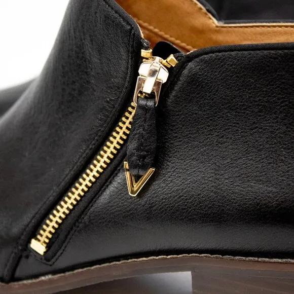 Vionic Shoes | Vionic Ankle Dress Boot Size 9.5 ~Jolene~ Black Leather Booties