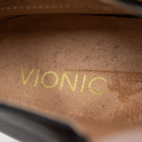 Vionic Shoes | Vionic Ankle Dress Boot Size 9.5 ~Jolene~ Black Leather Booties