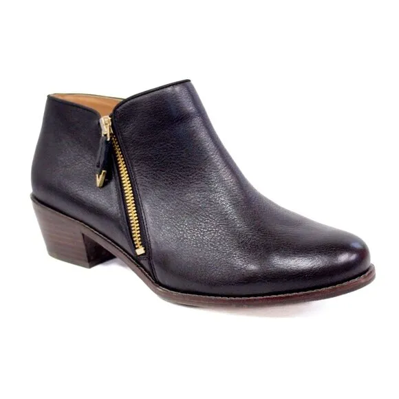 Vionic Shoes | Vionic Ankle Dress Boot Size 9.5 ~Jolene~ Black Leather Booties