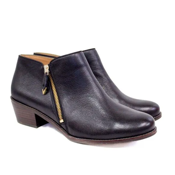 Vionic Shoes | Vionic Ankle Dress Boot Size 9.5 ~Jolene~ Black Leather Booties