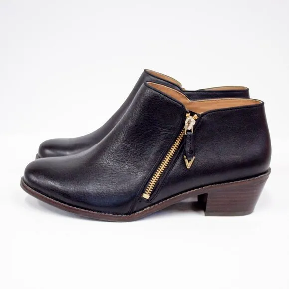 Vionic Shoes | Vionic Ankle Dress Boot Size 9.5 ~Jolene~ Black Leather Booties