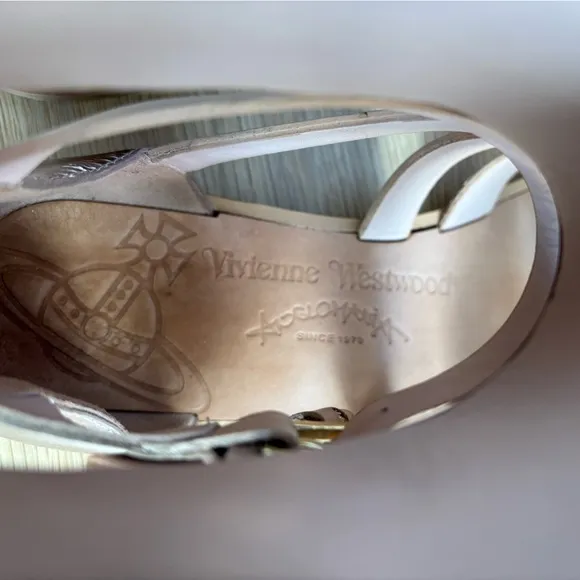Vivienne Westwood Anglomania Michelle Rose Gold Sandals