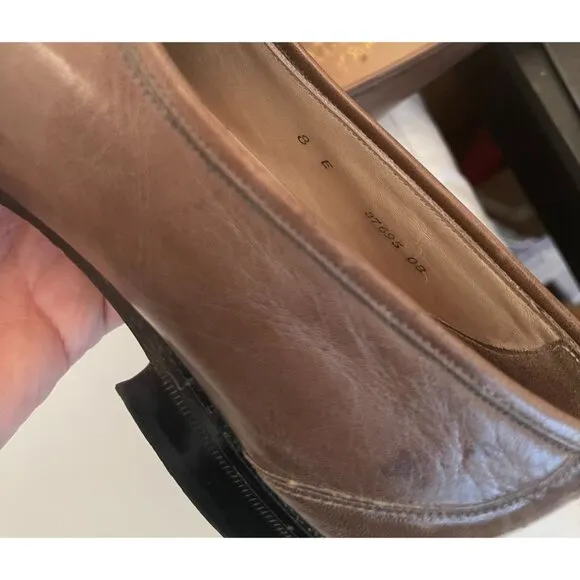 VTG Bally of Switzerland Men's 8 Leather Slip On Loafer Office Preppy Shoes Old