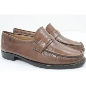 VTG Bally of Switzerland Men's 8 Leather Slip On Loafer Office Preppy Shoes Old