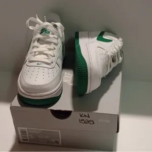 White and Green Air Sneakers