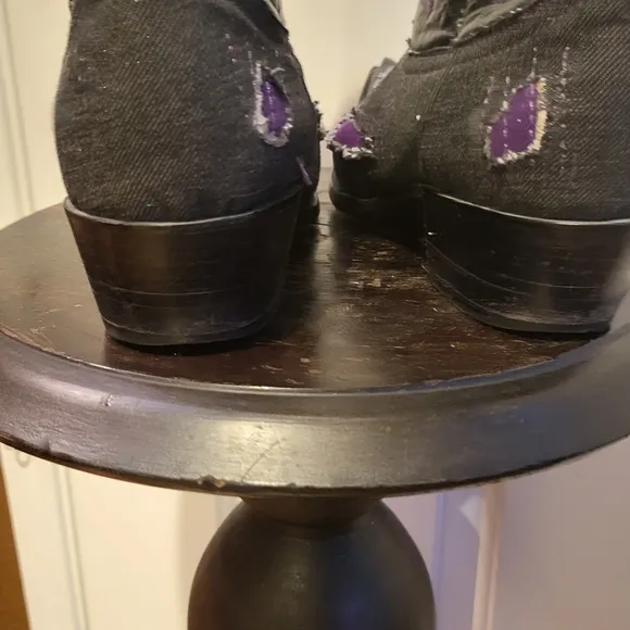 White Diamond Boots Size 8 Hand Made