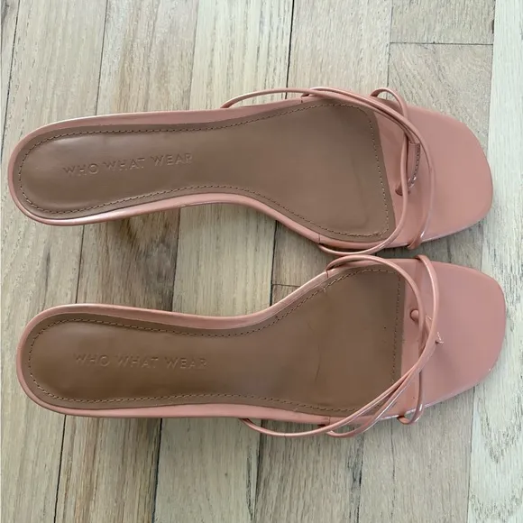 Who What Wear Women's Pink Strappy Sandals