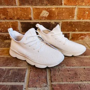 Woman's Shuhv White Sneakers