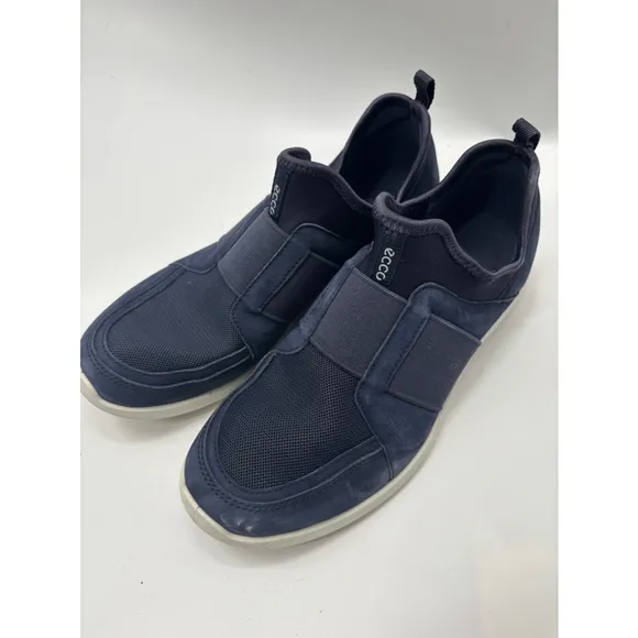 Women's ECCO Slip-on Sneakers, Navy, Size 5.5