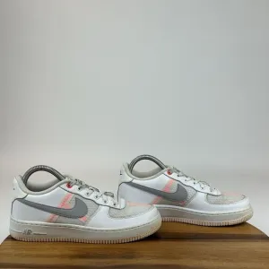 Womens‎ Nike Air Force 1 LV8 GS White Casual Hyper Crimson Sneakers Shoes Size 7