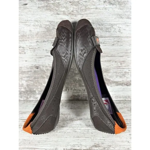 Women's PUMA Y2K Brown Slip On Ballet Flats Sz 7