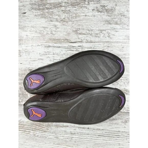 Women's PUMA Y2K Brown Slip On Ballet Flats Sz 7
