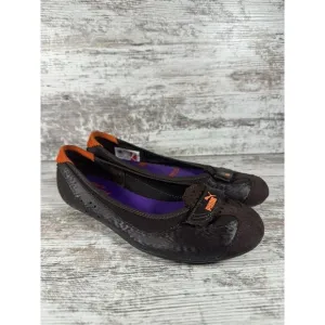 Women's PUMA Y2K Brown Slip On Ballet Flats Sz 7
