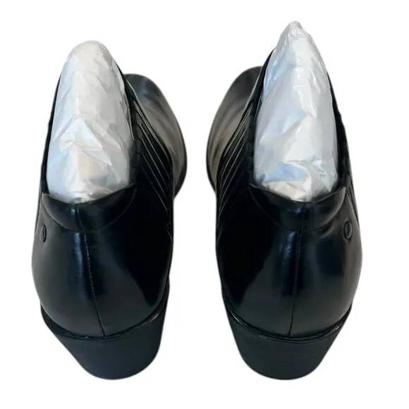 Women's ROMIKA Daisy 06 $140 Black Leather Slip-On Booties Size 37 US 6-6.5