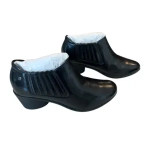 Women's ROMIKA Daisy 06 $140 Black Leather Slip-On Booties Size 37 US 6-6.5
