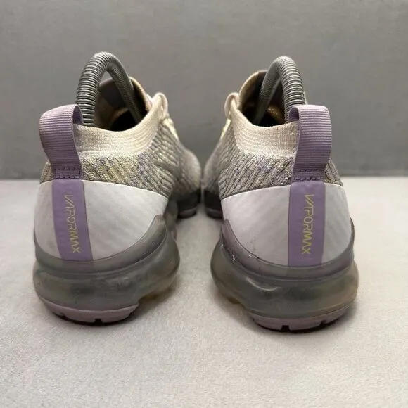 Womens Size 8 Nike Air VaporMax Flyknit 3 Shoes True White Running Sneakers