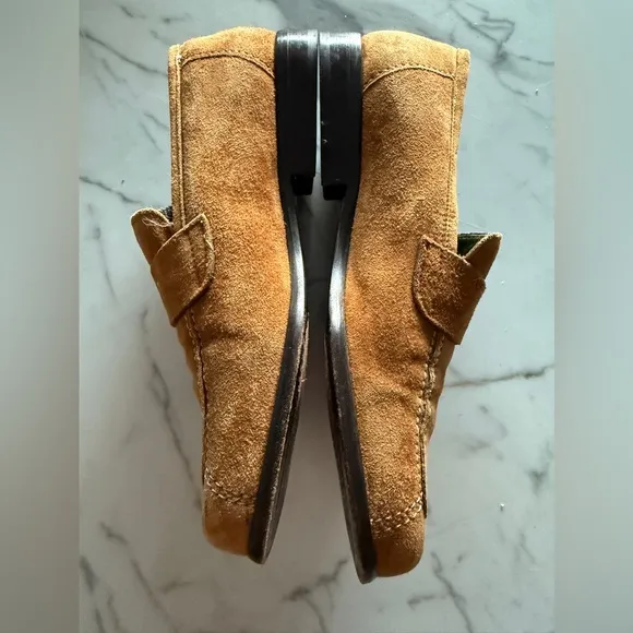 Women’s Vintage Donald J. Plainer brown suede loafers shoes size 7