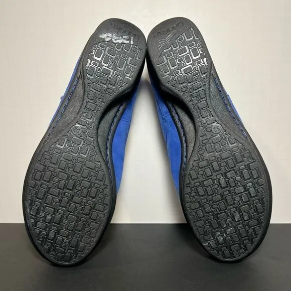 Womens DANSKO Lynn Blue Nubuck Leather Slip On Shoes / Size 7.5-8 / EU 38