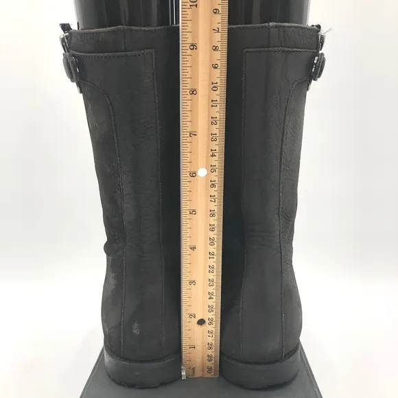 Y.So Leather Ankle Boots with Zipper Accent Casual Comfortable Size 6.5