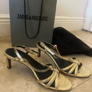 Zadig &amp; Voltaire Gold Women's Heels real leather