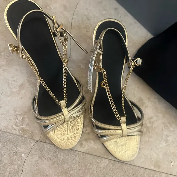 Zadig &amp; Voltaire Gold Women's Heels real leather