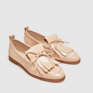 Zara Basic Loafers with bow