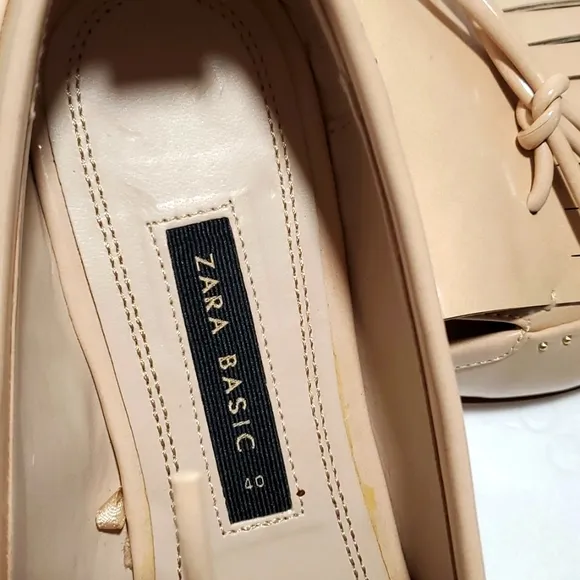 Zara Basic Loafers with bow