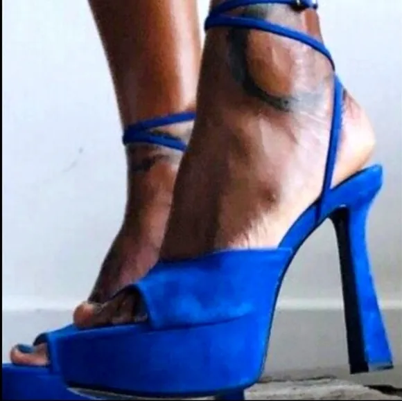 Zara Black Platform Heels