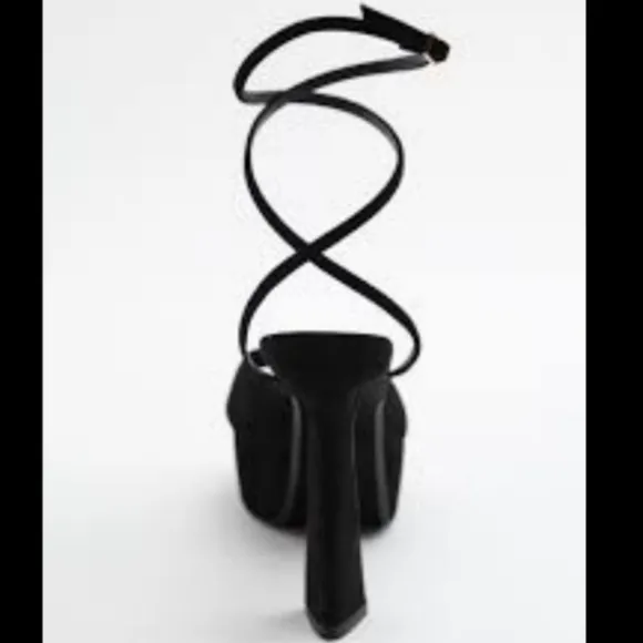 Zara Black Platform Heels