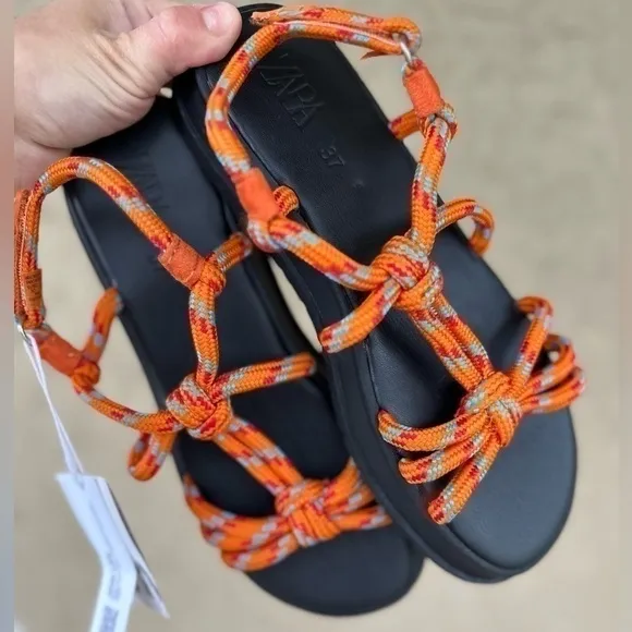 ZARA Kids Knotted Cord Sandals 2644/930
