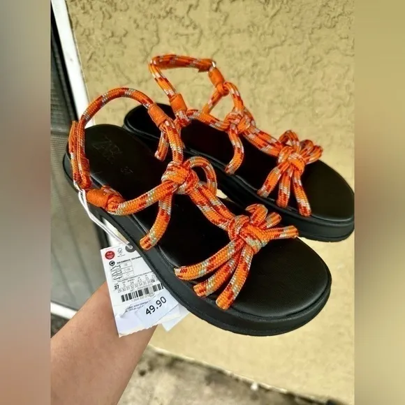 ZARA Kids Knotted Cord Sandals 2644/930