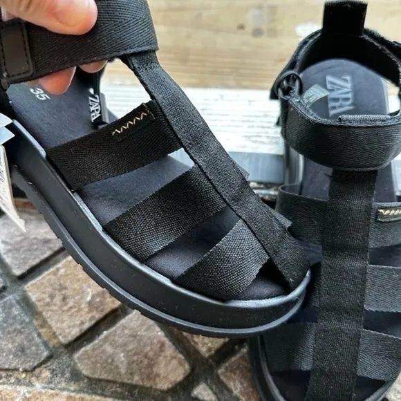 Zara NWT kids fabric fisherman sandals 2549/930