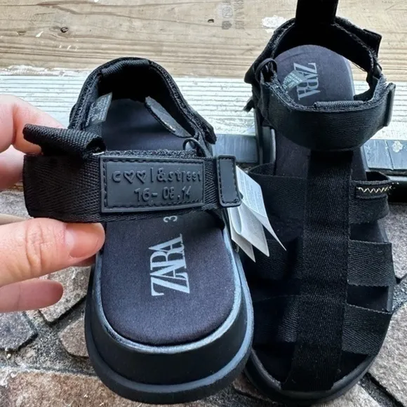 Zara NWT kids fabric fisherman sandals 2549/930