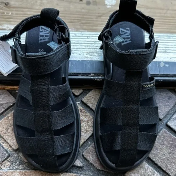 Zara NWT kids fabric fisherman sandals 2549/930