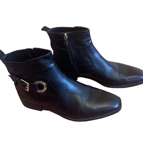 ✨ZARA✨Ankle Buckle Croc Boots