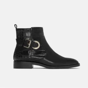 ✨ZARA✨Ankle Buckle Croc Boots