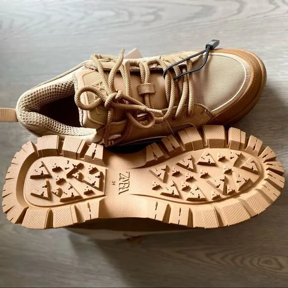 Zara combination sneakers boots new