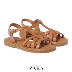 ZARA Kids | Brown | LEATHER SANDALS